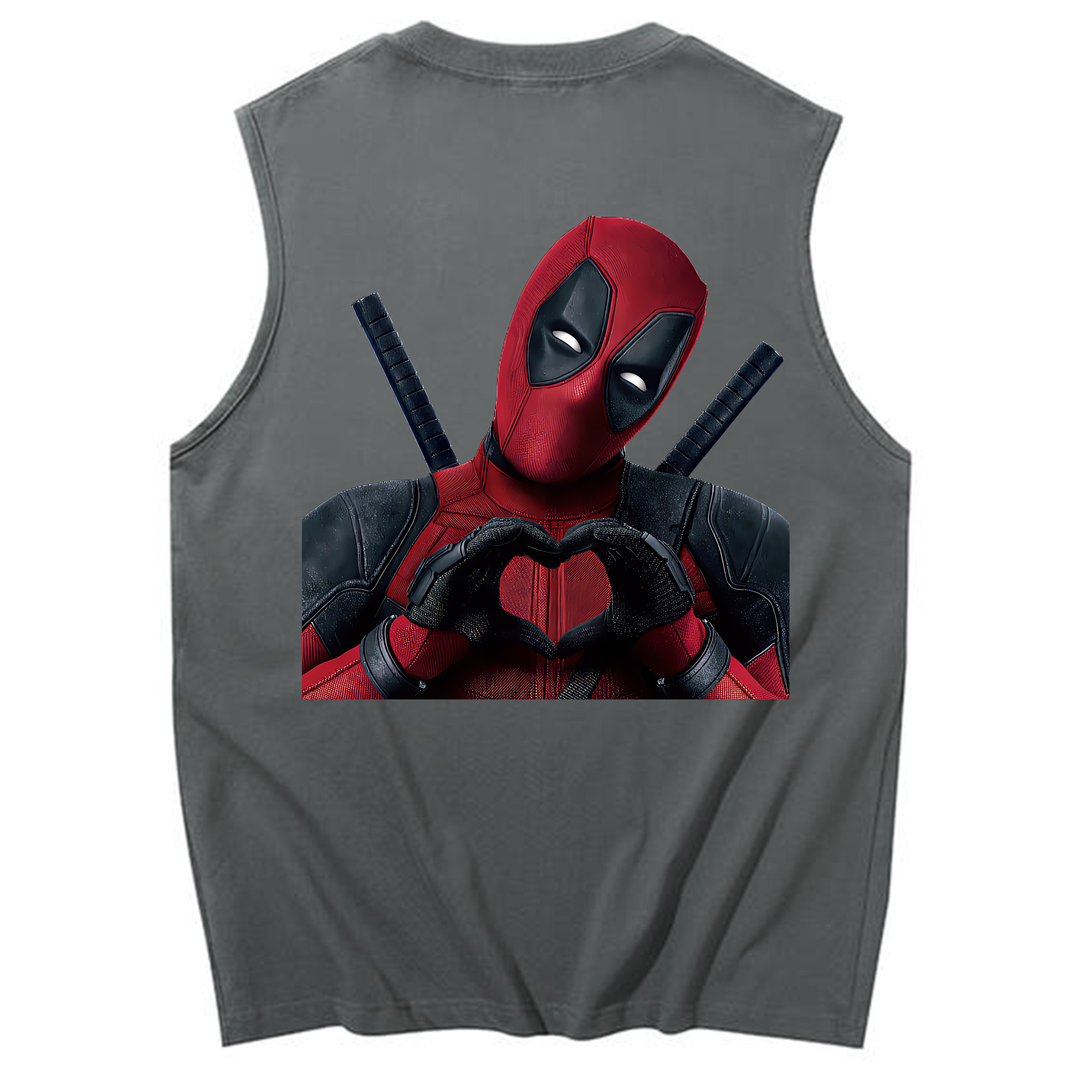 （画像用） Deadpool デッドプール コットン100％タンクトップ（背面プリント）